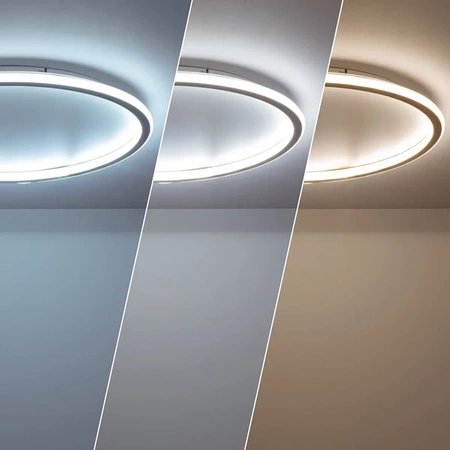 Plafon LED 30W Okrągły Złoty CCT 3000K/4000K/6000K 40cm Abruzzo Angelo