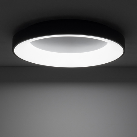 Plafon NIKKI ROUND LED śr. 60cm 60W barwa neutralna 4000K | czarny