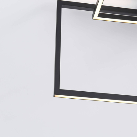Lampa sufitowa Frame 3D, czarna, 60W LED, barwa neutralna 4000K
