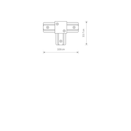 Łącznik PROFILE t CONNECTOR czarny 9186