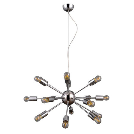 Lampa wisząca THEO śr. 64cm 18xE27 | chrom