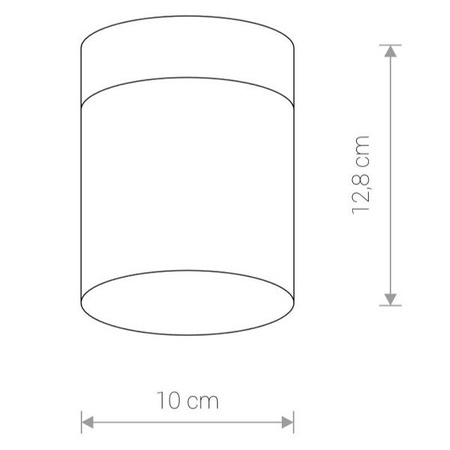 Lampa sufitowa łazienkowa CAYO G9 40W IP44 śr. 10cm | czarny 8055