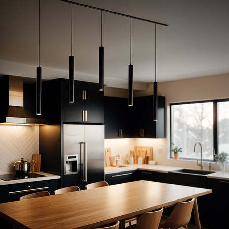 Sopel do szyny magnetycznej LED 40cm 10W 4000K neutralna | czarny