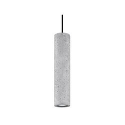 Lampa wisząca LUVO 1 czarna stal, beton, SL.0653