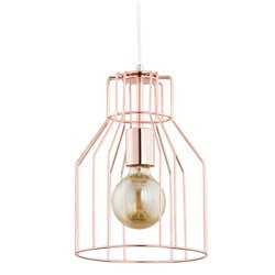 Druciana lampa kratka BASKET miedź śr. 23cm