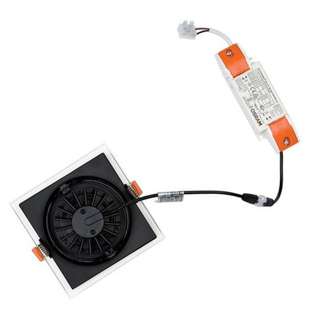 Lampa sufitowa wpuszczana DIA 30W LED 3000K | biały czarny