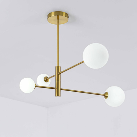 Nowoczesna lampa sufitowa wisząca DORADO 4 miedź