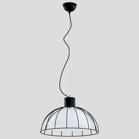 Lampa wisząca ALFA BONNY CZARNO-BIAŁA 1xE27 41cm | 60466