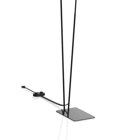 Lampa podłogowa podwójna MONO 120cm 2xGU10 | czarny