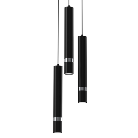 Lampa wisząca JOKER, MLP8916, czarny/chrom, 3x8W GU10