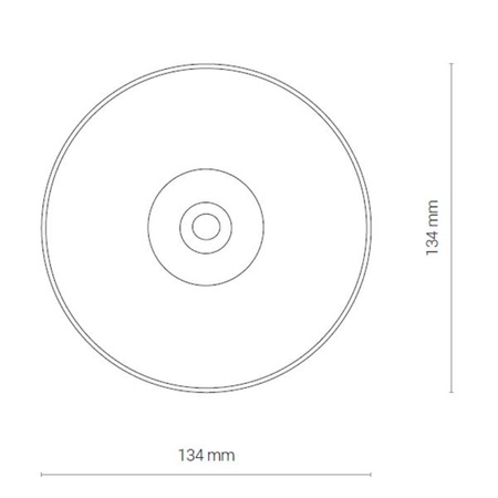 Lampa sufitowa plafon IOS 20W LED 3000K kąt 36° | czarny 8737