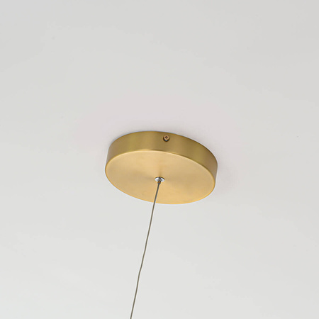Midway lampa wisząca pierścień duża śr.80 cm 54W | złoty