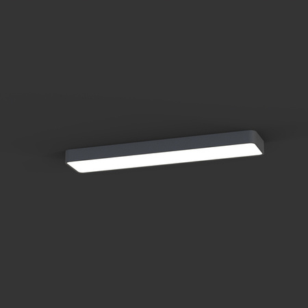 Lampa sufitowa SOFT CEILING LED GRAPHITE 2xT8 16W 90x20cm | grafitowy 7531