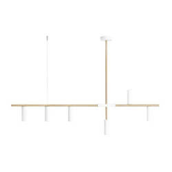 Aldex Lampa wisząca TREVO 6, 1097K40, biały/mosiądz, 6x35 GU10