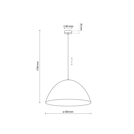 Lampa wisząca do pokoju FARO NEW 6006 1xE27 25W | czarna 6006