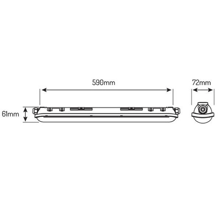 Oprawa hermetyczna PRIME LINKER 21W 4000K IP65 3150Lm | 59cm