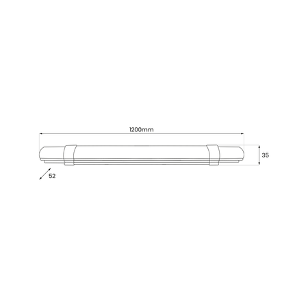 Listwa Led Batten 36W 120cm 3850lm 4000K IP65
