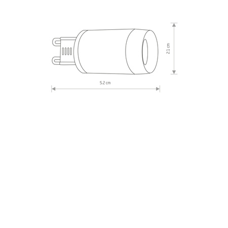 Żarówka LED G9 lens 3W ciepła 3000K Nowodvorski