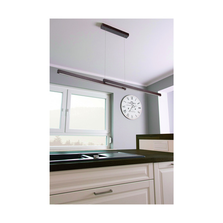 SMAL podwójna lampa wisząca LED zintegrowany 2660lm 3000K 28,5W drewno bukowe orzech ściemniaczem dotykowy 1529676