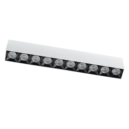 Liniowa oprawa natynkowa MIDI LED 38,5cm 40W ciepła 3000K | biały