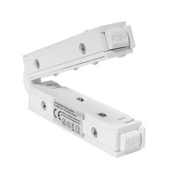 Łącznik prosty do szyn magnetycznych 48V | biały