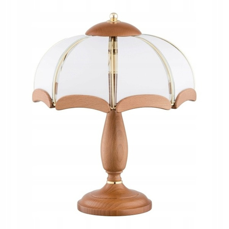 Lampka nocna sikorka drewniana 2xe14 32cm | 769