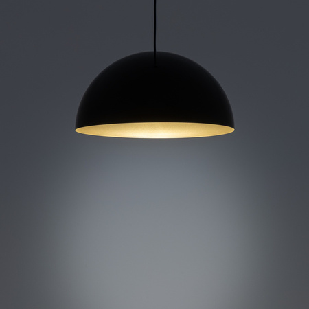 Lampa wisząca HEMISPHERE SUPER L BLACK-GOLD śr. 50cm 4xGX53 | czarny/złoty