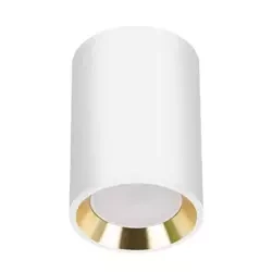 Smukła oprawa sufitowa natynkowa CHLOE MINI GU10 | biały złoty