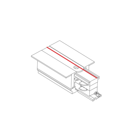 Końcówka zasilająca CTLS RECESSED POWER END CAP LEFT WHITE (PE-L) 8234