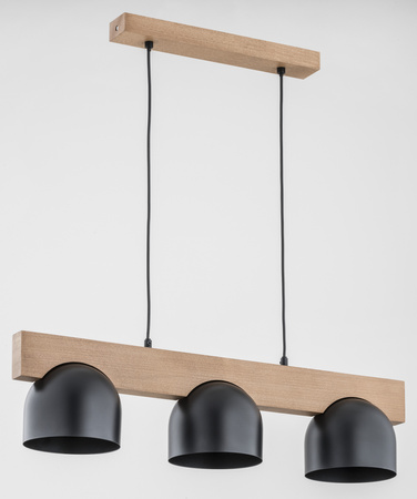 Lampa wisząca ALFA GROS DREWNIANA 3xE27 15cm | 62089