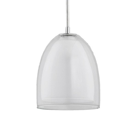 Lampa wisząca zwis RONDA chrom/transparentny śr. 18cm