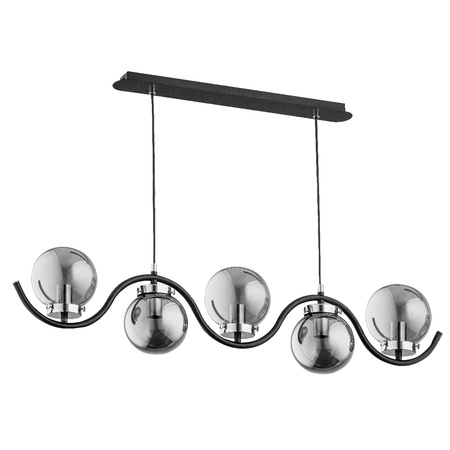 Lampa wisząca ALFA KORDA CHROM 5xE14 97cm | 62153