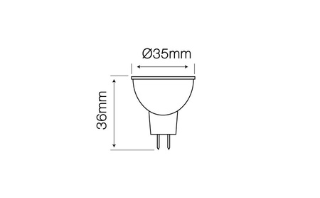 LED line® MR11 3W 6000K 255lm 10-14V AC/DC 38°