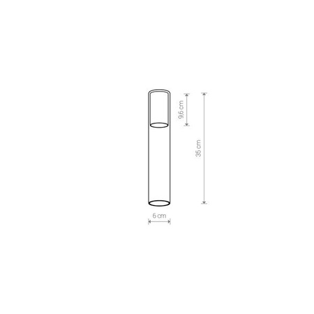 8538   Klosz "CAMELEON CYLINDER L WHITE" 8538