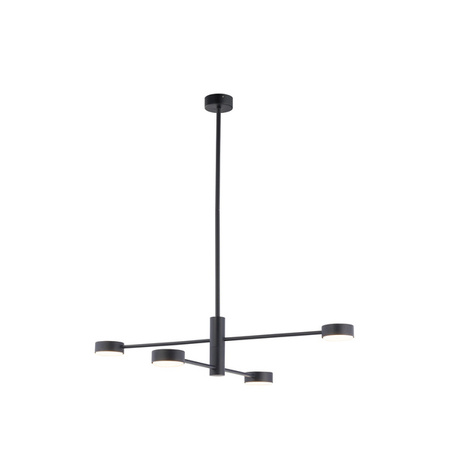 Plafon wewnętrzny do salonu ORBIT IV GX53 8W LED wys. 45-77cm | czarny 7945