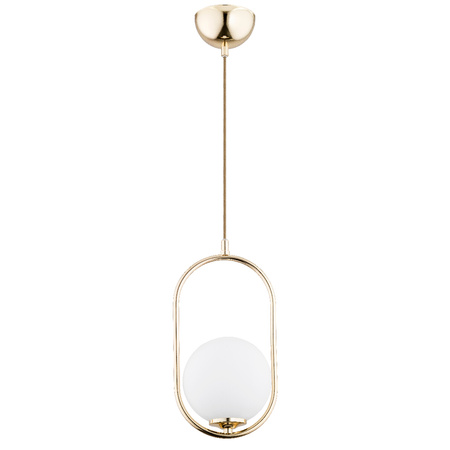 Lampa wisząca ALFA NOVAL M ZŁOTA 1xE14 17cm | 60698