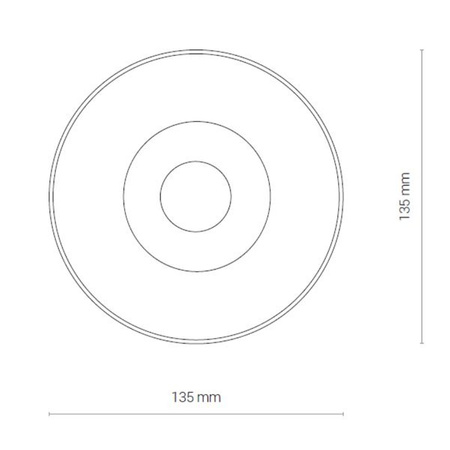 Lampa sufitowa plafon IOS 30W LED 3000K kąt 60° | czarny 8733