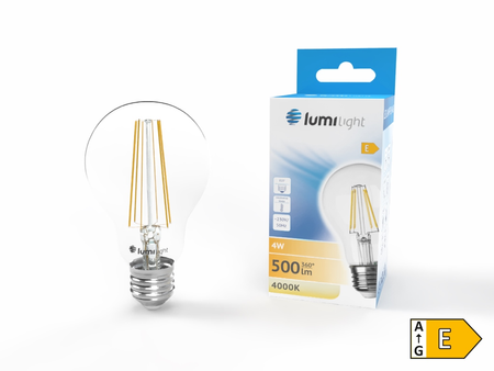 Żarówka LED  FLM A60 E27 4W 500lm | barwa neutralna