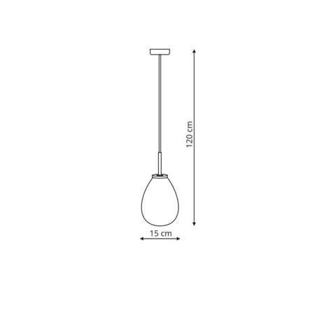 Lampa wisząca FONDI, czarny/chrom/transparentny, 1x40W E14