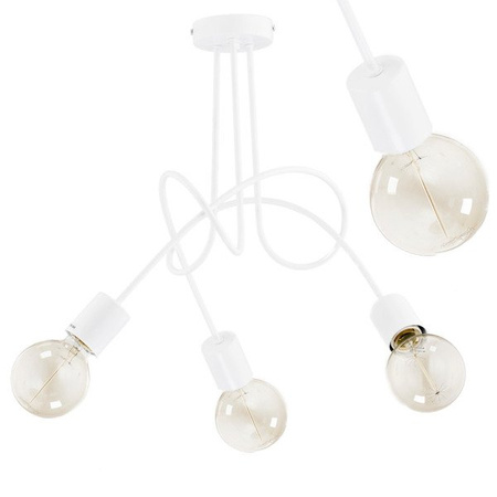 Lampa sufitowa ALFA TANGO BIAŁA 3xE27 48cm | 23613