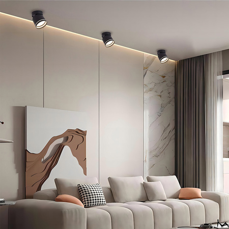 Kendal Oprawa natynkowa 1 x GX53 czarna LP-6331/1SM R1 BK movable