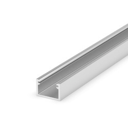 Profil LED P4-2 100cm szer. 9mm | do osłonek C10 | srebrny
