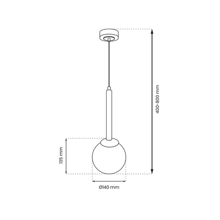 Lampa sufitowa nowoczesna PARMA I czarny/biały śr. 14cm