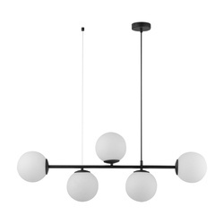 Stylowa lampa sufitowa kula CELESTE 5x E27 60W dł. 96cm | czarny 6219