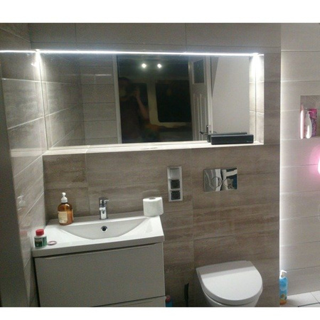 Profil LED P11-1 do płytek IP65 200cm | do osłonek C5 | czarny