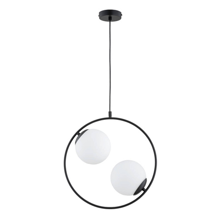 LAMPA WISZĄCA ALFA ADINO S CZARNA 2xE14