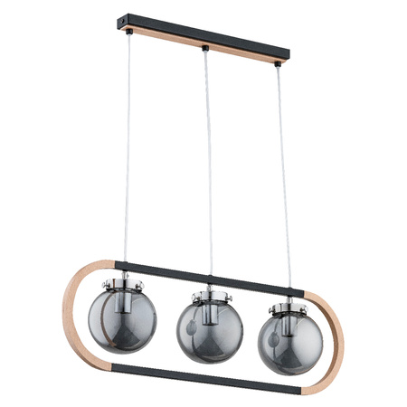 Lampa wisząca ALFA RINO DREWNIANA 3xE14 15cm | 62146