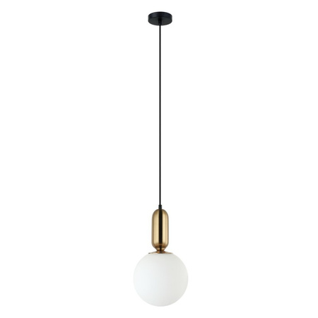 Lampa wisząca ALDEVA śr. 20cm E27 | brąz antyczny