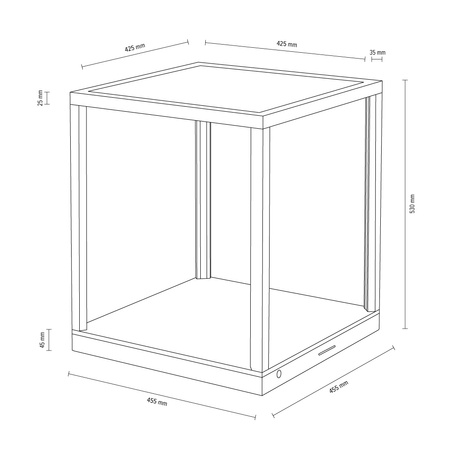 Tavoli Szklany Stół 1xLED Samsung 24V Zintegrowany 2520lm 3000K 27W Dąb Olejowany/Szkło Matowe/Czarny Kabel Tkaninowy z Dotykowym Ściemniaczem