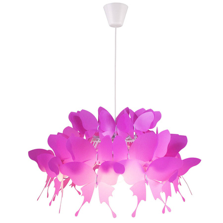 Lampa FARFALLA różowa 50cm